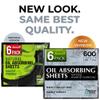 Natural Oil Blotting Sheets for Face with Bamboo Charcoal - 6pk/600 Makeup Friendly Oil Absorbing Sheets for Face - Blotting Papers for Oily Skin - Perfect for Keeping in Purse - Oil Control Film view 2