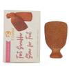 Feet Scrubber Dead Skin Foot Exfoliator | Foot Pumice Stone Best Foot Exfoliate | Pumas Stone for feet Feet Exfoliator | Natural Pumice Stone for feet Foot Scrubber Terracotta (Normal Shape Scrubber) view 2
