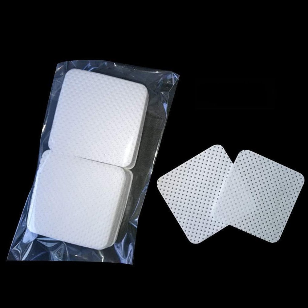 100Pcs/Bag Eyelash Extension Removing Cotton Pad Bottle Mouth Wi
