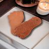 Feet Scrubber Dead Skin Foot Exfoliator | Foot Pumice Stone Best Foot Exfoliate | Pumas Stone for feet Feet Exfoliator | Natural Pumice Stone for feet Foot Scrubber Terracotta (Foot Shape Scrubber) view 4