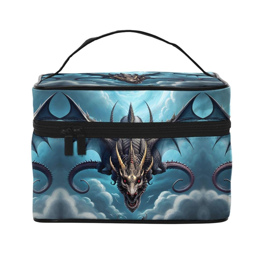 WXZYFP Flying Dragon Travel cosmetic bag, essential for outdoor travel enthusiasts, has a simple internal structure.