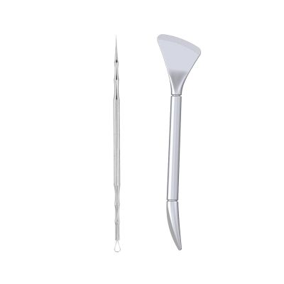 Ergonomic Comedone And Blackhead Tools Stainless Steel Blackhead Extractor For Face Skin Pore Purifying Tool