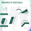 12PCS Cheer Bows Bulk Glitter Cheerleading Bows Girls Hair Bows White Green Cheer Bows Elastic Band Ponytail Holder for Cheerleaders Teen Girls College Sports Competition view 2