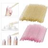 100Pcs Professional Disposable Nail Stick Cuticle Pusher Bulk Crystal Nail Care Sticks Cuticle Manicure Pedicure Stick for Fingernail Cleaning Cuticle Stick (Pink/Gold) view 4