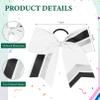 12PCS Cheer Bows Bulk Glitter Cheerleading Bows Girls Hair Bows White Black Cheer Bows Elastic Band Ponytail Holder for Cheerleaders Teen Girls College Sports Competition view 2