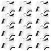 12PCS Cheer Bows Bulk Glitter Cheerleading Bows Girls Hair Bows White Black Cheer Bows Elastic Band Ponytail Holder for Cheerleaders Teen Girls College Sports Competition view 4