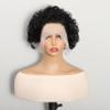 13X4 Short Curly Lace Front Wigs Pixie Cut Wig Human Hair HD Lace Front Wigs Human Hair Pre Plucked for Women 4 inch Natural Color view 2