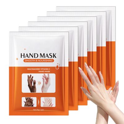 6 Pairs Hand Masks Moisturizing Gloves, Hydrating Hand Mask Moisturizer Gloves Care for Dry Cracked Hands, Smooth Long Lasting Soft Firming Hand Mask Gift Set for Men WomenF)