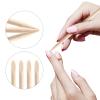 200Pcs Professional Disposable Nail Stick Cuticle Pusher Bulk Crystal Nail Care Sticks Cuticle Manicure Pedicure Stick for Fingernail Cleaning Cuticle Stick (Yellow/Bamboo) view 3