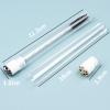 20pcs Mascara Wands Tube Reusable Lash Brush Metal Tube Eyelash Brush Tubes Spoolies Lash Extension Brushes Applicators Makeup Tools (Metal-MlX) view 3