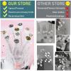 20pcs Mascara Wands Tube Reusable Lash Brush Metal Tube Eyelash Brush Tubes Spoolies Lash Extension Brushes Applicators Makeup Tools (Metal-MlX) view 4
