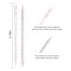 100 Pcs Professional Disposable Nail Stick Cuticle Pusher Bulk Crystal Nail Care Sticks Cuticle Manicure Pedicure Stick for Fingernail Cleaning Cuticle Stick (Pink/Silver) view 2