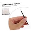 ARTSEWPLY 100pcs Disposable Lip Brushes Makeup Tool for Precise Lip Application Lipstick Applicators Convenient Bulk Packaging Black view 2