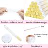 20pcs Mascara Wands Tube Reusable Lash Spoolies Gold Plate Tube Eyelash Brush Tubes Spoolies Lash Extension Brushes Applicators Makeup Tools (Gold Plate-MlX) view 2