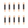 10Pcs Disposable Double Ended Eyeshadow Brush Sponge Tipped Oval Eyeshadow Applicator Black, Nice Design view 1