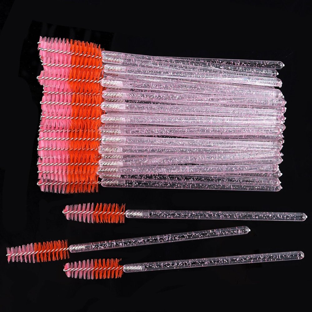 300PCS Disposable Mascara Wands Spoolie Brush Crystal Eyebrow Brushes Eyelash Extension Applicator Makeup Kits
