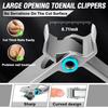 Toenail Clippers for Seniors Thick Toenails, Aucurwen Heavy Duty Toe Nail Clippers Adult Thick Nails Long Handle, Large Toenail Clippers for Thick Nails 7Pcs(Blue) view 4