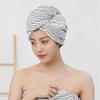 A1DFDFGOQSFG 2 Pack Bamboo Charcoal Fiber Hair Drying Towel Hat Bath Shower Head Turban Wrap Absorbent Quick Dry Hair Towels Cap for Women view 4