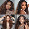 Highlight Bundles P1B30 Kinky Curly Human Hair Bundles Two Tone Black Mixed With Light Brown Bundles Ombre Curly Wave Bundles Human Hair 3 Bundles 30 32 34 Inch view 2
