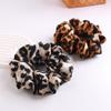 2pcs Leopard French Hair Scrunchies,Punk Vintage Large Elastic Scrunchie Hair Tie Ponytail Holders Bun Cover for Girls and Women view 3