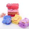 A1DFDFGOQSFG Microfibre Quick Hair Drying Bath Bowknot wrap Towel Hat Shower (Color : A, Size : 1) (C 1) view 4