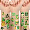 117PCS St Patricks Day Tattoos, Shamrocks Irish Flag Leprechauns Gnomes Hats Face Temporary Tattoo Stickers,St Patricks Day Decor Party Favors for Adult Men Women Kids view 1