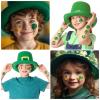 117PCS St Patricks Day Tattoos, Shamrocks Irish Flag Leprechauns Gnomes Hats Face Temporary Tattoo Stickers,St Patricks Day Decor Party Favors for Adult Men Women Kids view 3