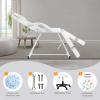 FRATUNAR Facial Chair, Adjustable Tattoo Chair Facial Bed with Hydraulic Stool Massage Bed for Professional Massage Facial Lash Beauty Treatment Spa, White view 4