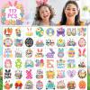 117PCS Easter Temporary Tattoo for Kids Boy Girl Women,Bunny Egg Chick Baskets Fake Tattoos Stickers for Easter Holiday Party Favor Decor view 3