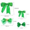 WRITWAA 4pcs Patrick's Day Festival Hairpins for Boys and Girls Adults Bow Hair Accessories for Celebrations and Costumes view 2