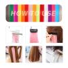 12 Pcs Colored Clip In Hair Extensions Sliver Gray hair 20 Inches Straight Hair Clip In Synthetic Hair Extensions For Women Girls Kids Gift Synthetic Hairpieces Can Be Hot Water Curl (12Pcs Gray) view 4