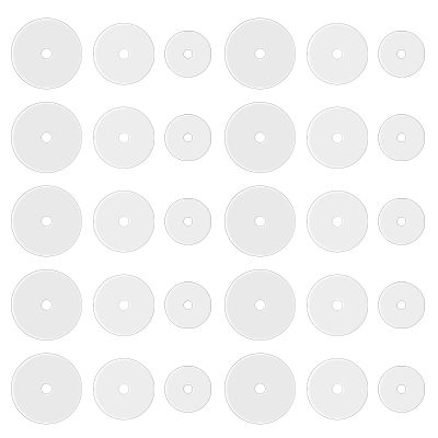 Clear Piercing Disc for Piercing Bump Silicone Healing Non Pull Piercing Discs Pressure Silicone Earrings Clear Disc Pads for Keloids Healing Pads Belly Button Piercing Kit, 30Pcs 5mm/7mm/9mm