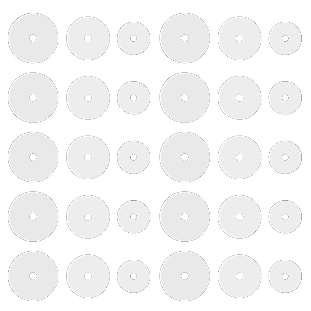 Clear Piercing Disc for Piercing Bump Silicone Healing Non Pull Piercing Discs Pressure Silicone Earrings Clear Disc Pads for Keloids Healing Pads Belly Button Piercing Kit, 30Pcs 5mm/7mm/9mm