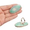 2 Pcs Resin Nail Art Palette Finger Ring Plate Gel Polish Mixing Trays Marble Makeup Display Board Nail Art Polish Holder Nails Color Plate for Nail Art view 3