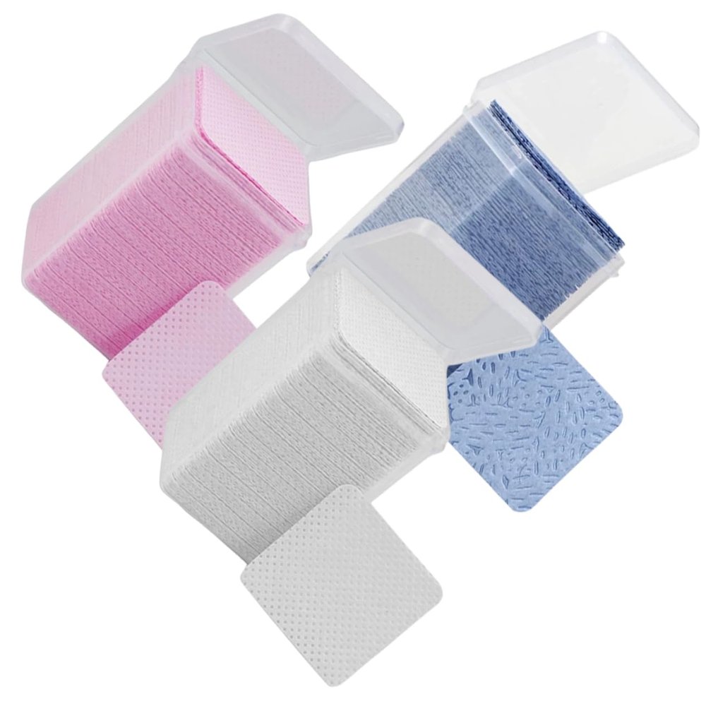 FRCOLOR Eyelash Glue Bottle Cleaning Pads for Lash Extensions for Professional Salon and Use for Removing Excess Adhesive and Maintaining Cleanliness