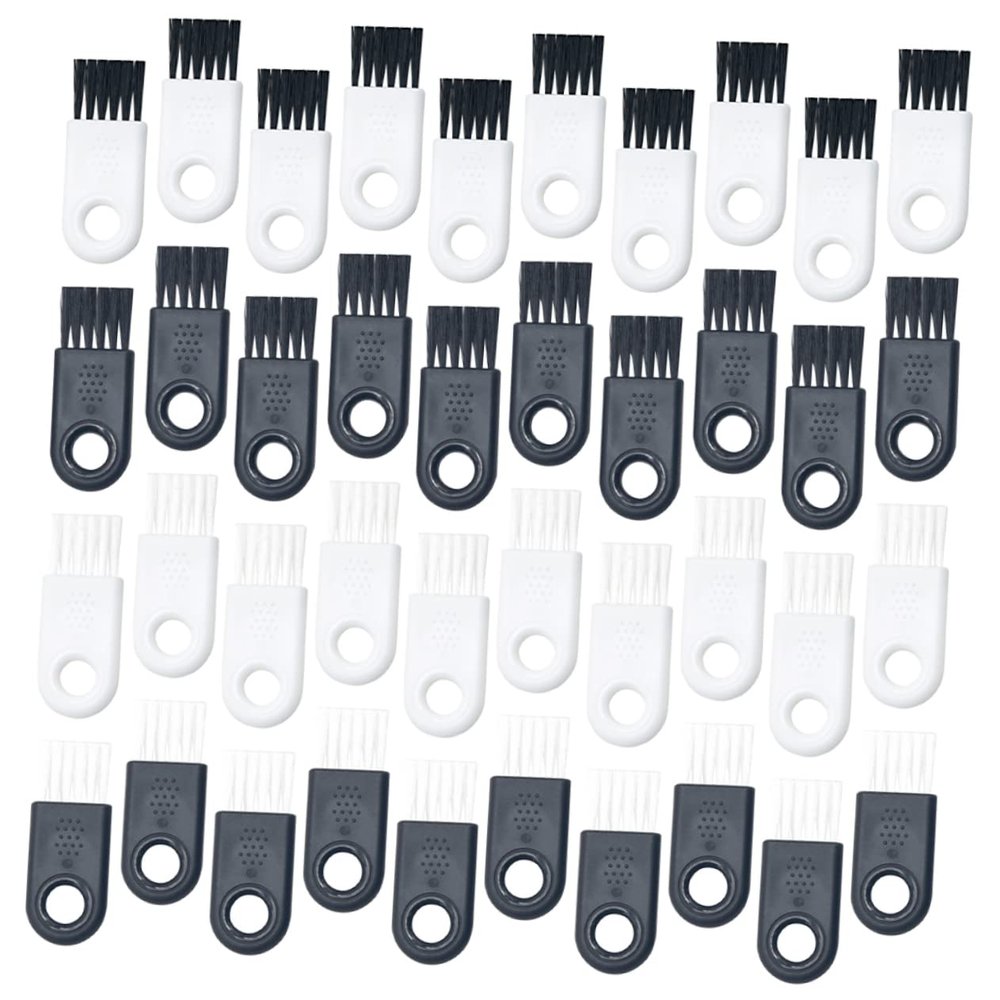 DECOMELODY 40pcs Razor Cleaning Brush Bristle Brush for Shaver Clipper for Men Electric Shaver Cleaner