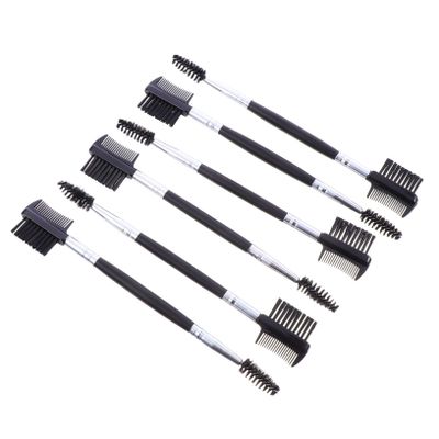 FRCOLOR 6pcs Dual Eyebrow Combs Lash Brush Eyebrow Spoolie Natural Shape Benefit Brow Tool