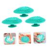 ARTSEWPLY 3pcs Cosmetics Cleaning Tool Makeup Brush Cleaning Pad Scrubber Suction Cups for Travel Home Use view 2