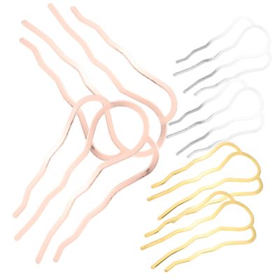 ARTSEWPLY 6pcs Metal Hair Forks for Stylish Buns Teeth Combs Smooth Hair Accessories for Women Girls for Weddings Parties Includes Options
