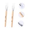 WEKADRIN 2pcs Wooden Handle Facial Mask Brush for Professional Application of Face Masks Needs for Home and Spa Use Easy to Clean view 3