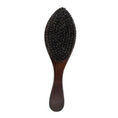 FRCOLOR Wooden Handle Bristle Beard Brush Styling Hair Brush for Curly Hair Men Tool