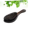 FRCOLOR Wooden Handle Bristle Beard Brush Styling Hair Brush for Curly Hair Men Tool view 4