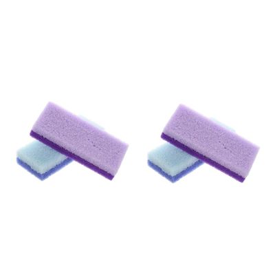 NinthAvenue Basics 4 Pcs Exfoliating Pumice Stone Car Wax Applicator Wax Applicator Pads Skin Foot Massager Scrapers Scrubber Scalp Press on Nails Foot File Cream Nail Clipper Green