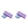 NinthAvenue Basics 4 Pcs Exfoliating Pumice Stone Car Wax Applicator Wax Applicator Pads Skin Foot Massager Scrapers Scrubber Scalp Press on Nails Foot File Cream Nail Clipper Green view 1