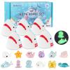 Bath Bombs for Kids, Organic Natural Shark Bath Bomb with Toys Inside, Boys Girls Bath Bomb with Surprise Inside, Bubble Bath Fizz for Kids, 6 Pack view 1