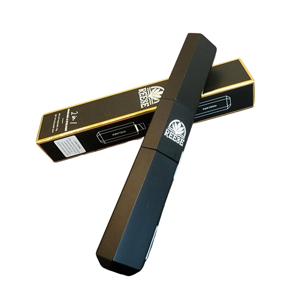 2-in-1 Mascara & Eyeliner - Bold Volume, Precise Lines - All Day Wear, Smudge-Proof, Waterproof - Perfect for Glam Look