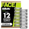 Gillette Labs Shaving Razor Blade Refills for Men, 12 Count view 1