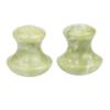 DECOMELODY 2pcs Jade Mushroom Shaped Gua Massage Tool for Care Ergonomic Design for for Unblocking and Scraping for Neck Shoulder and Facial Massage view 1