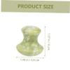 DECOMELODY 2pcs Jade Mushroom Shaped Gua Massage Tool for Care Ergonomic Design for for Unblocking and Scraping for Neck Shoulder and Facial Massage view 2