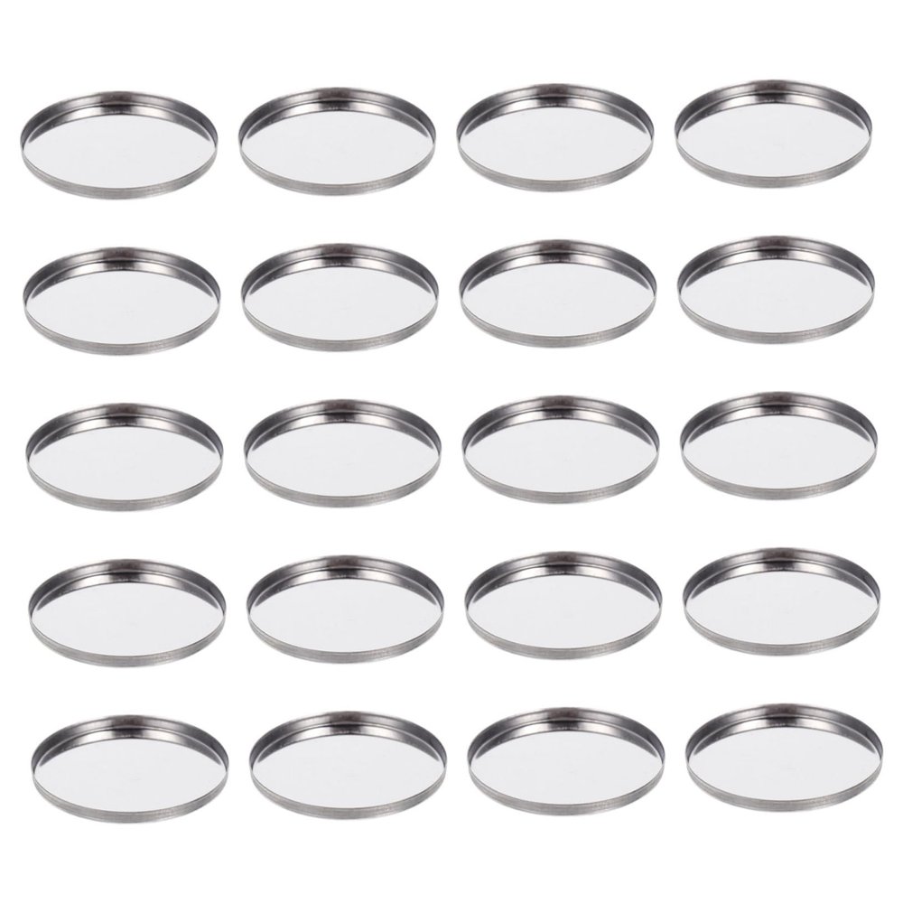 NinthAvenue Basics 60 Pcs Round Eye Shadow Empty Tray Empty Lipstick Palette Case Made Eyeshadow Tin Holder Colourful Eyeshadow Palette Liners Eyeshadow Pallet Eyeshadow Organizer Kit Stainless Steel